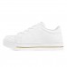 Tenis Ramarim Casual Cadarço Feminino Branco e Dourado