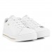 Tenis Ramarim Casual Cadarço Feminino Branco e Dourado