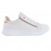 Tenis Ramarim Casual Strass Feminino Branco / Rosê