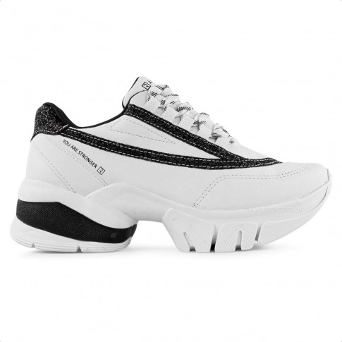 Tênis Ramarim Chunky Casual Feminino Branco / Preto