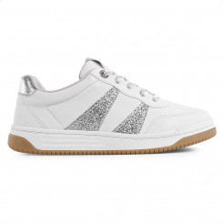 Tênis Ramarim Plataforma Feminino Branco / Prata