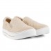 Tenis Ramarim Slip On Casual Feminino Bege / Dourado