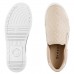 Tenis Ramarim Slip On Casual Feminino Bege / Dourado