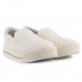 Tenis Ramarim Slip On Casual Feminino Creme / Dourado