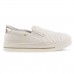 Tenis Ramarim Slip On Casual Feminino Creme / Dourado