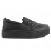 Tenis Ramarim Slip On Plataforma Feminino Preto / Preto