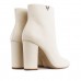 Bota Schutz Triangle Salto Bloco Feminina Bege / Creme