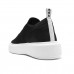 Tênis Schutz Slip On Logo Tricô Feminino Preto / Branco