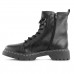 Bota Coturno Usaflex Salto Plataforma Feminino Preto / Preto