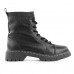 Bota Coturno Usaflex Salto Plataforma Feminino Preto / Preto