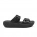 Chinelo Slide Usaflex Plataforma Fivela Preto