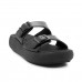 Chinelo Slide Usaflex Plataforma Fivela Preto