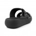 Chinelo Slide Usaflex Plataforma Fivela Preto