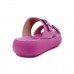 Chinelo Slide Usaflex Plataforma Fivela Rosa