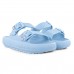 Chinelo Slide Usaflex Poofy Plataforma Feminino Azul Claro