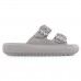 Chinelo Slide Usaflex Poofy Plataforma Feminino Cinza