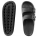 Chinelo Slide Usaflex Poofy Plataforma Feminino Preto / Preto