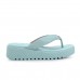 Chinelo Usaflex Plataforma Azul Claro