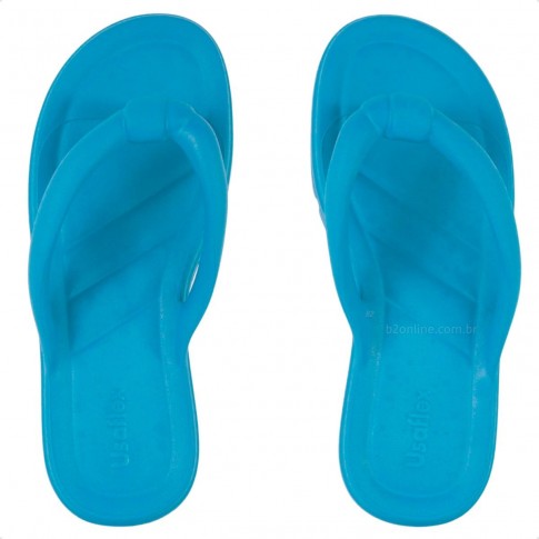 Chinelo Usaflex Poofy Plataforma Eva Feminino Azul / Azul