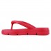 Chinelo Usaflex Poofy Plataforma Eva Feminino Vermelho