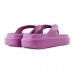 Chinelo Usaflex Poofy Salto Plataforma Feminino Roxo