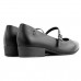 Scarpin Usaflex Boneca Salto Bloco Feminino Preto / Preto