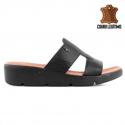 Tamanco Usaflex Salto Plataforma Feminino Preto