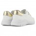 Tênis Usaflex Casual Feminino Branco / Dourado