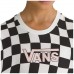 Camiseta Vans Warped 66 Checkerboard Unissex Preto / Branco