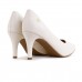 Scarpin Via Uno Bico Fino Feminino Off White