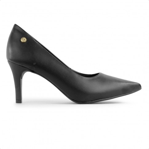 Scarpin Via Uno Bico Fino Feminino Preto