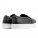 Tênis Via Uno Moda Slip On Feminino Preto / Branco